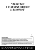 Постер Мне плевать, если мы войдём в историю как варвары (2018)
